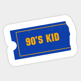 90's Kid - Blockbuster video logo Sticker